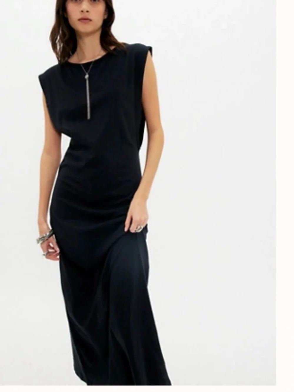 Free People Free-est Drift Street Cotton-Jersey Maxi Dress Black New cotton